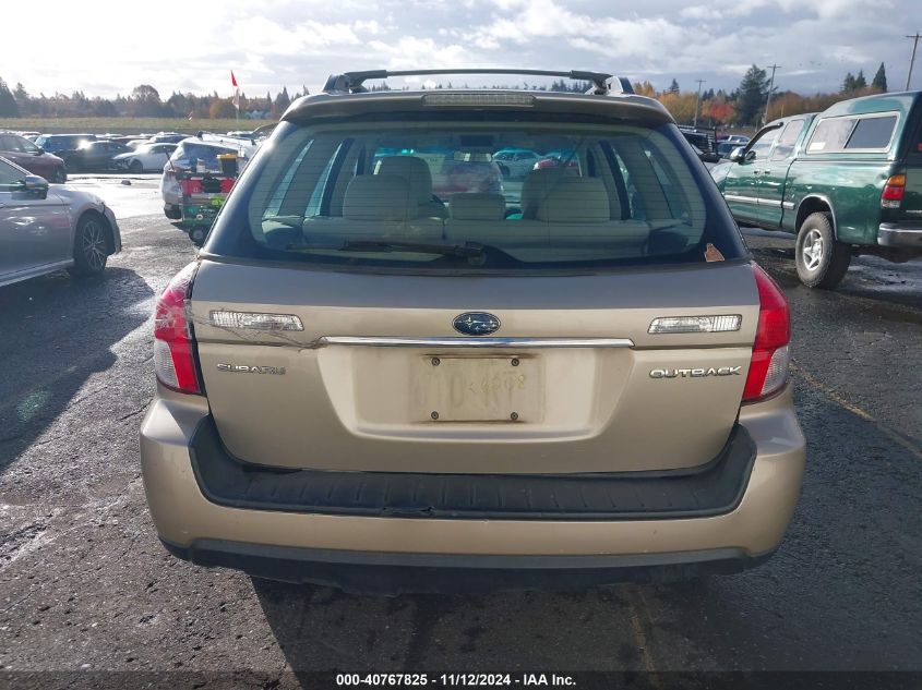 2008 Subaru Outback 2.5I/2.5I L.l. Bean Edition VIN: 4S4BP61C987313465 Lot: 40767825