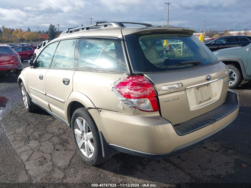 2008 Subaru Outback 2.5I/2.5I L.l. Bean Edition VIN: 4S4BP61C987313465 Lot: 40767825