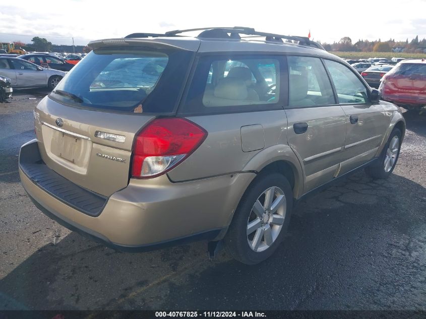 2008 Subaru Outback 2.5I/2.5I L.l. Bean Edition VIN: 4S4BP61C987313465 Lot: 40767825