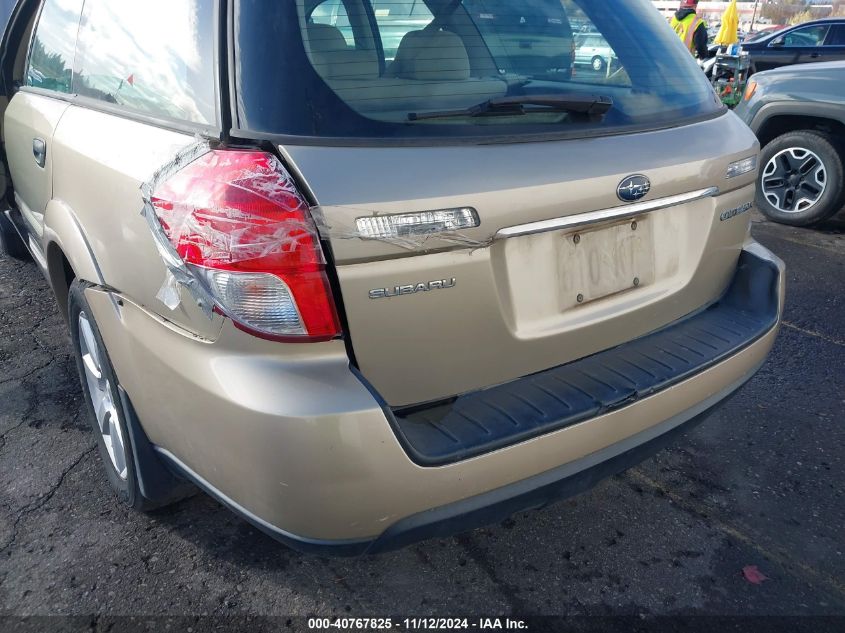 2008 Subaru Outback 2.5I/2.5I L.l. Bean Edition VIN: 4S4BP61C987313465 Lot: 40767825