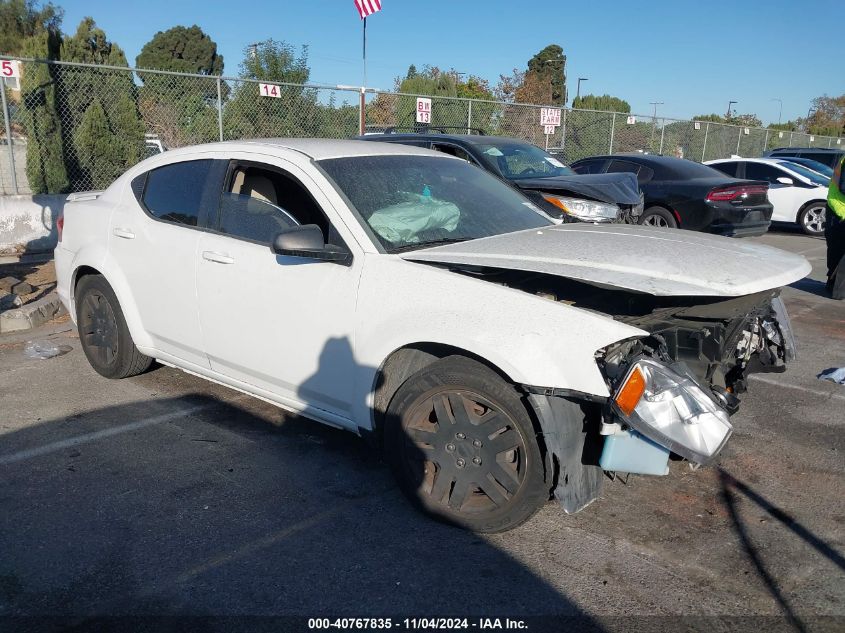 VIN 1C3CDZAB6EN143779 2014 Dodge Avenger, SE no.1