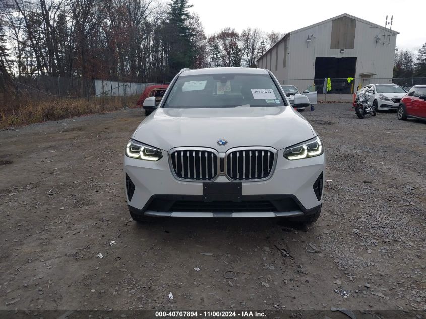 2022 BMW X3 xDrive30I VIN: 5UX53DP09N9K59517 Lot: 40767894