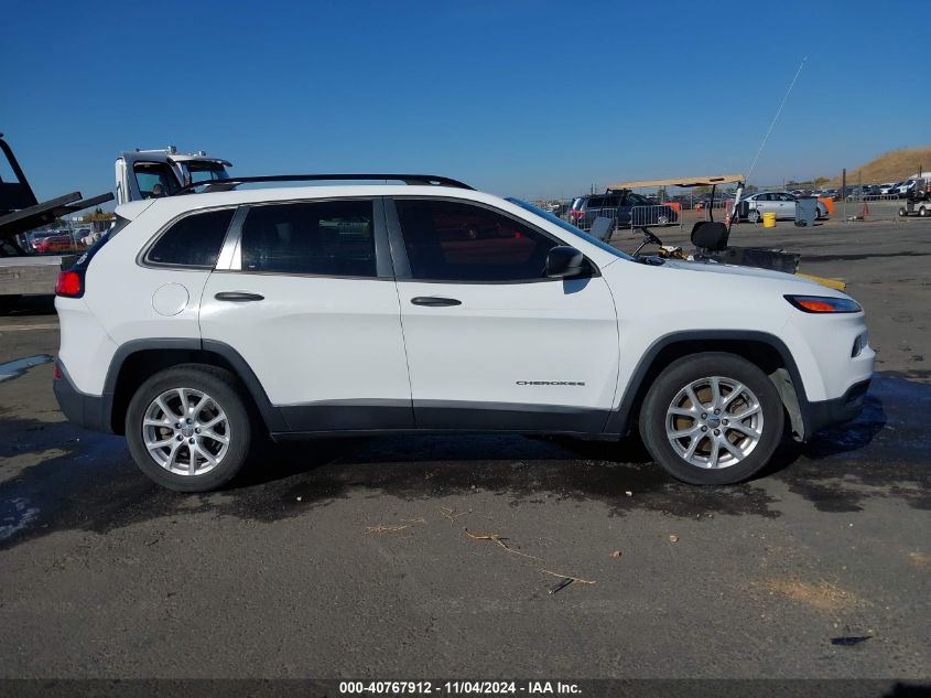 2016 Jeep Cherokee Sport VIN: 1C4PJLABXGW243884 Lot: 40767912