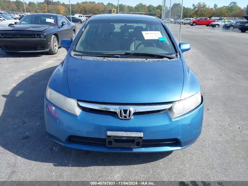 2006 Honda Civic Lx VIN: 1HGFA16536L131237 Lot: 40767931