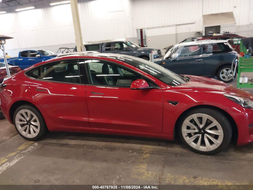 2021 Tesla Model 3 Long Range Dual Motor All-Wheel Drive VIN: 5YJ3E1EBXMF013215 Lot: 40767935