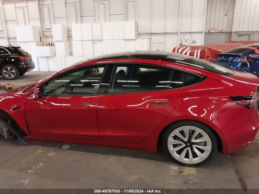 2021 Tesla Model 3 Long Range Dual Motor All-Wheel Drive VIN: 5YJ3E1EBXMF013215 Lot: 40767935