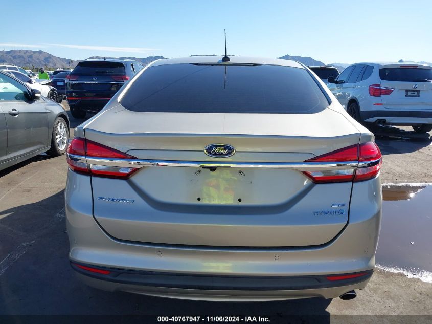 2017 Ford Fusion Hybrid Se VIN: 3FA6P0LU0HR318402 Lot: 40767947