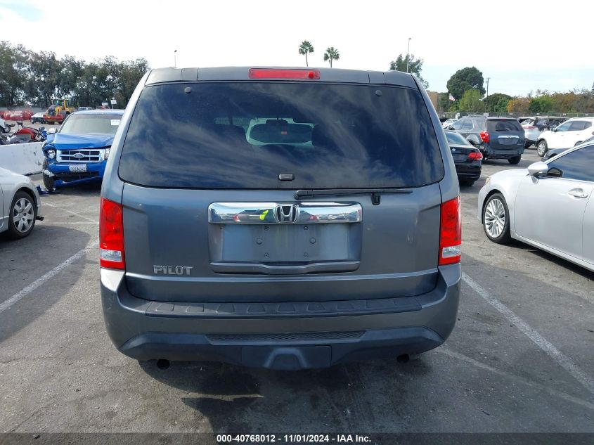 2012 Honda Pilot Lx VIN: 5FNYF3H26CB005220 Lot: 40768012