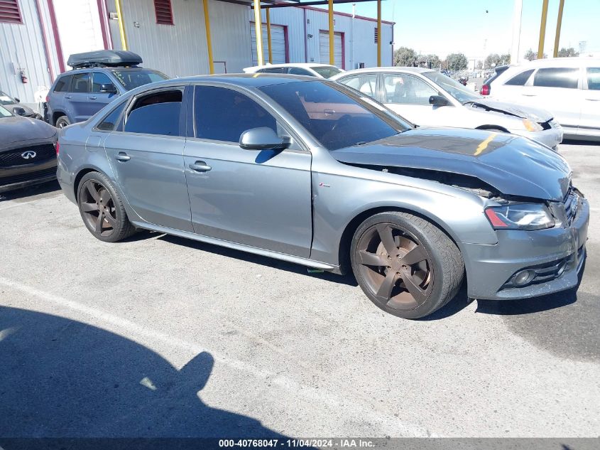 2012 Audi A4 2.0T Premium VIN: WAUKFAFL4CA098024 Lot: 40768047