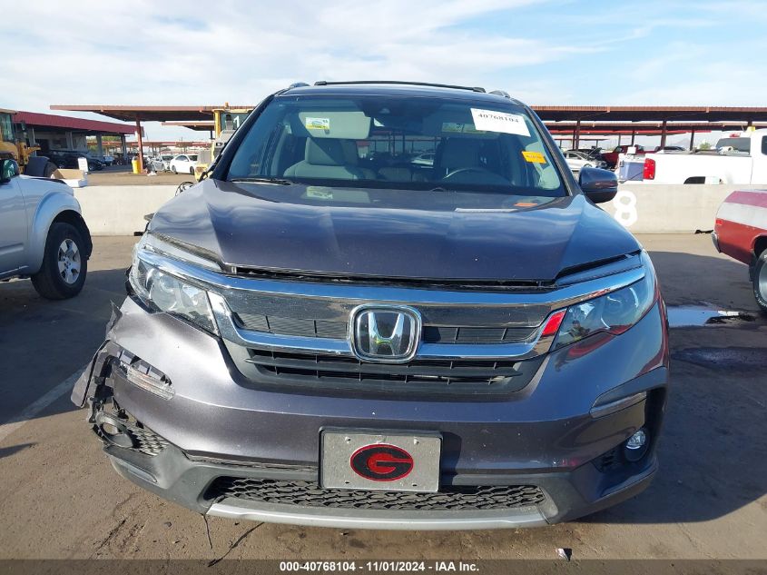 2019 Honda Pilot Ex-L VIN: 5FNYF6H56KB013926 Lot: 40768104