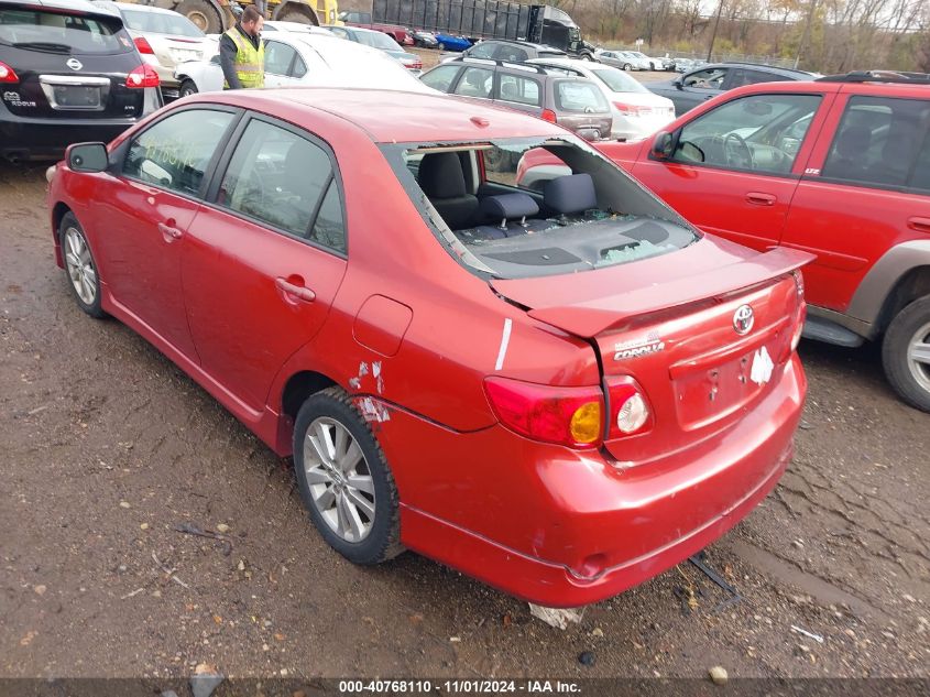 2010 Toyota Corolla S VIN: 2T1BU4EE7AC398615 Lot: 40768110