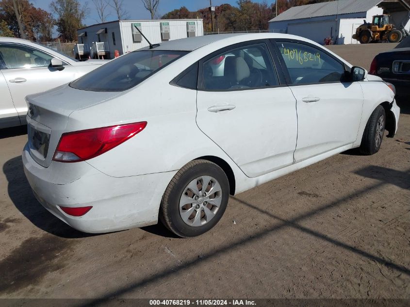 2016 Hyundai Accent Se VIN: KMHCT4AE8GU963622 Lot: 40768219