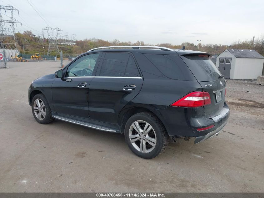 2013 Mercedes-Benz Ml 350 4Matic VIN: 4JGDA5HB6DA209501 Lot: 40768455