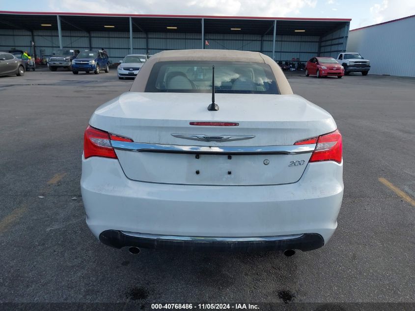 2012 Chrysler 200 Touring VIN: 1C3BCBEG5CN284884 Lot: 40768486