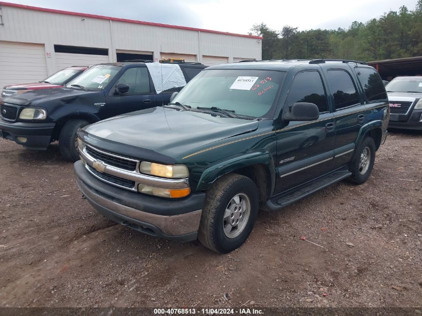 2002 Chevrolet Tahoe Ls VIN: 1GNEC13Z52R226828 Lot: 40768513