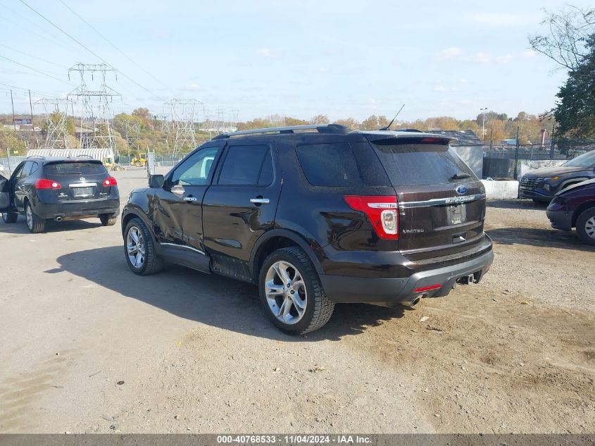 VIN 1FM5K8F81DGC48097 2013 Ford Explorer, Limited no.3