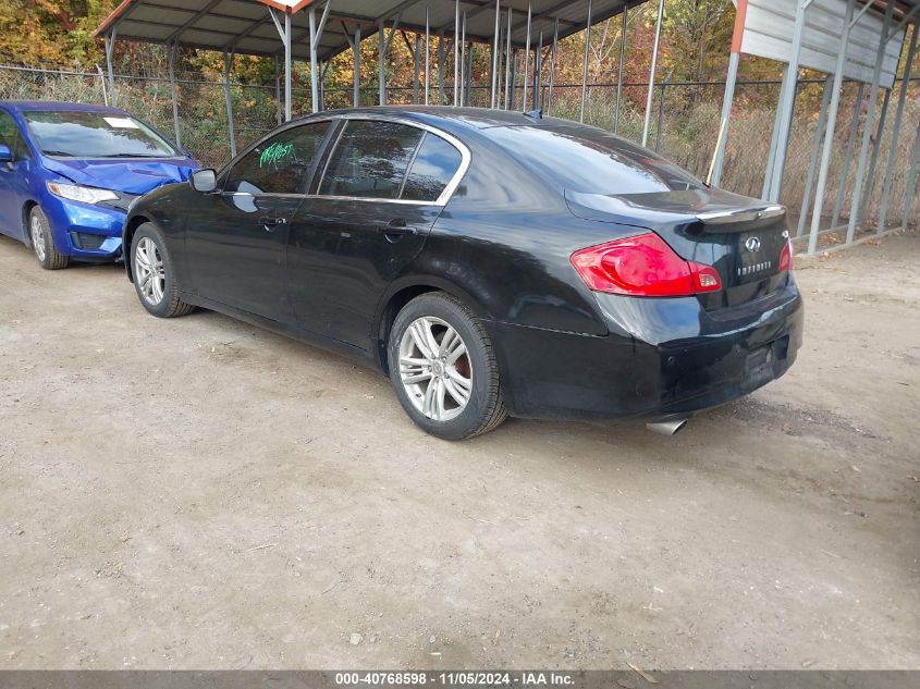 2010 Infiniti G37 Journey VIN: JN1CV6AP6AM203825 Lot: 40768598