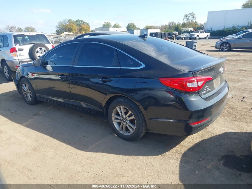 2017 Hyundai Sonata Se VIN: 5NPE24AF9HH544375 Lot: 40768622