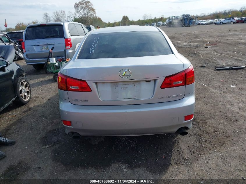 2006 Lexus Is 250 VIN: JTHCK262665007735 Lot: 40768692