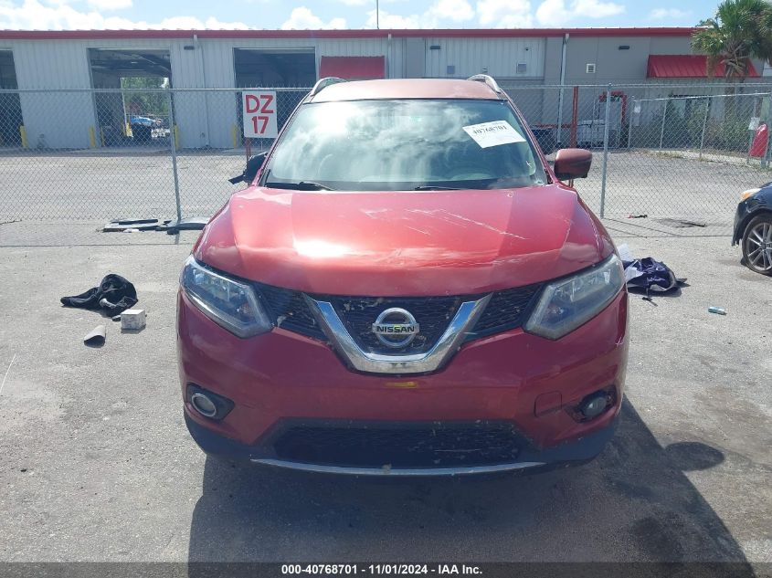 2016 Nissan Rogue Sv VIN: KNMAT2MT6GP690558 Lot: 40768701