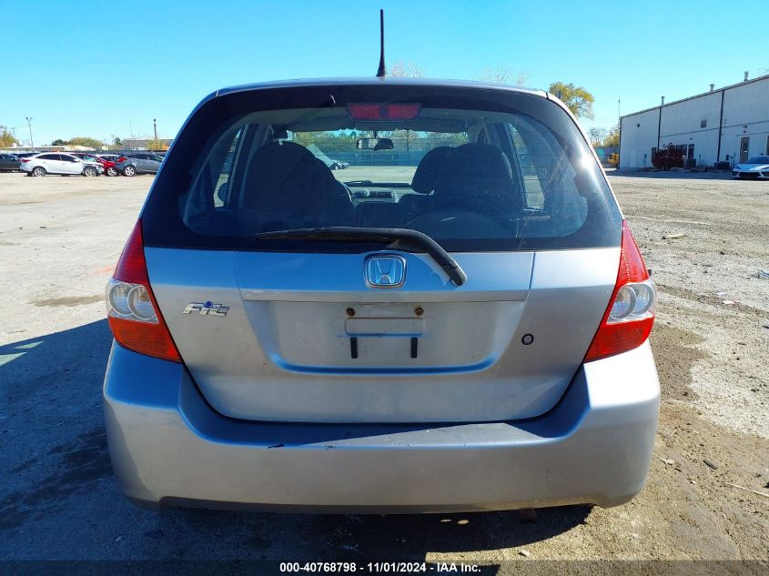 2007 Honda Fit VIN: JHMGD38497S066779 Lot: 40768798