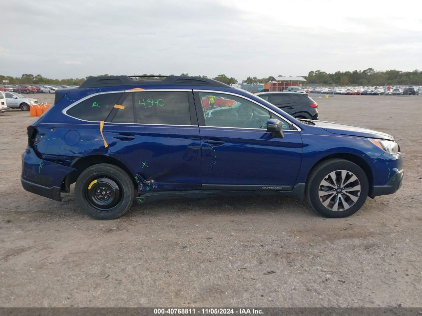 2016 Subaru Outback 2.5I Limited VIN: 4S4BSANC1G3279250 Lot: 40768811