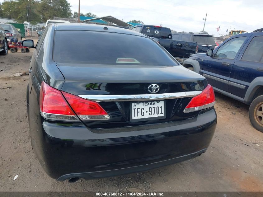 2011 Toyota Avalon VIN: 4T1BK3DB4BU386607 Lot: 40768812