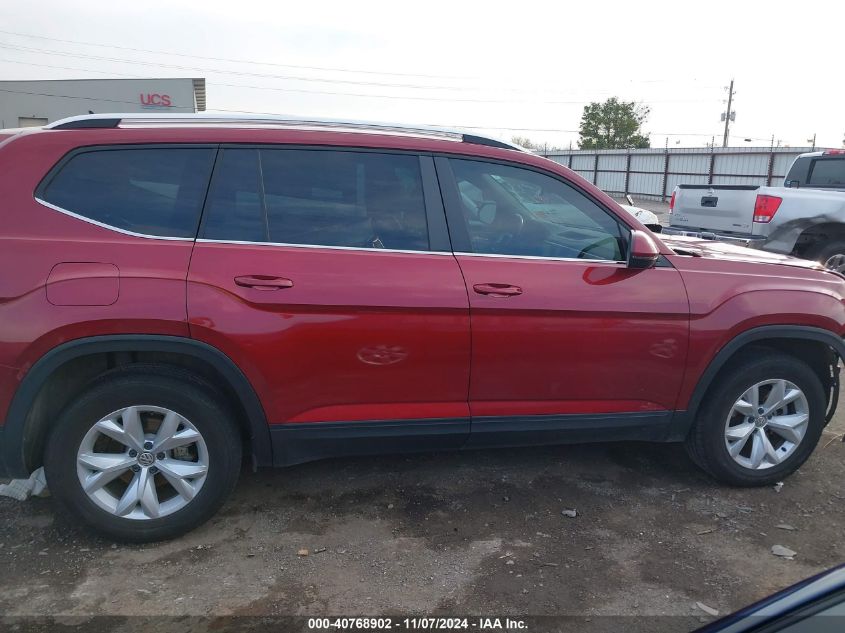 2018 Volkswagen Atlas 3.6L V6 Se/3.6L V6 Se W/Technology VIN: 1V2DR2CA4JC538173 Lot: 40768902