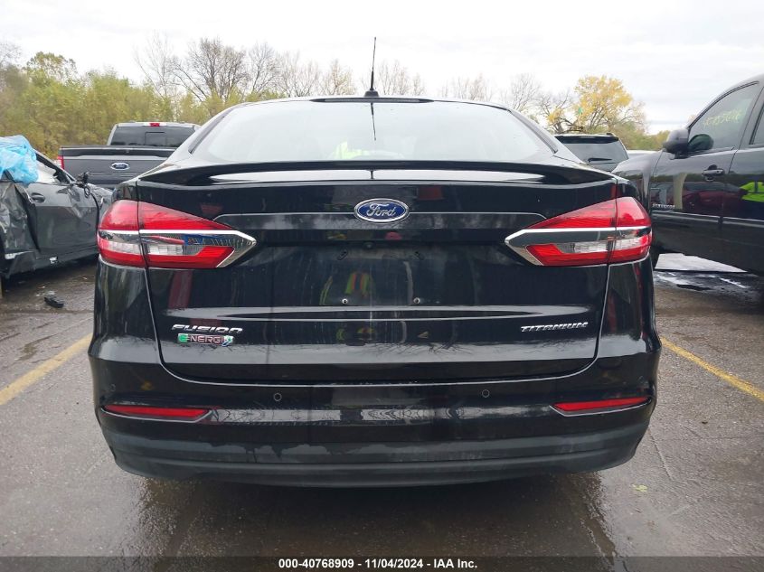 2019 Ford Fusion Energi Titanium VIN: 3FA6P0SU3KR231327 Lot: 40768909