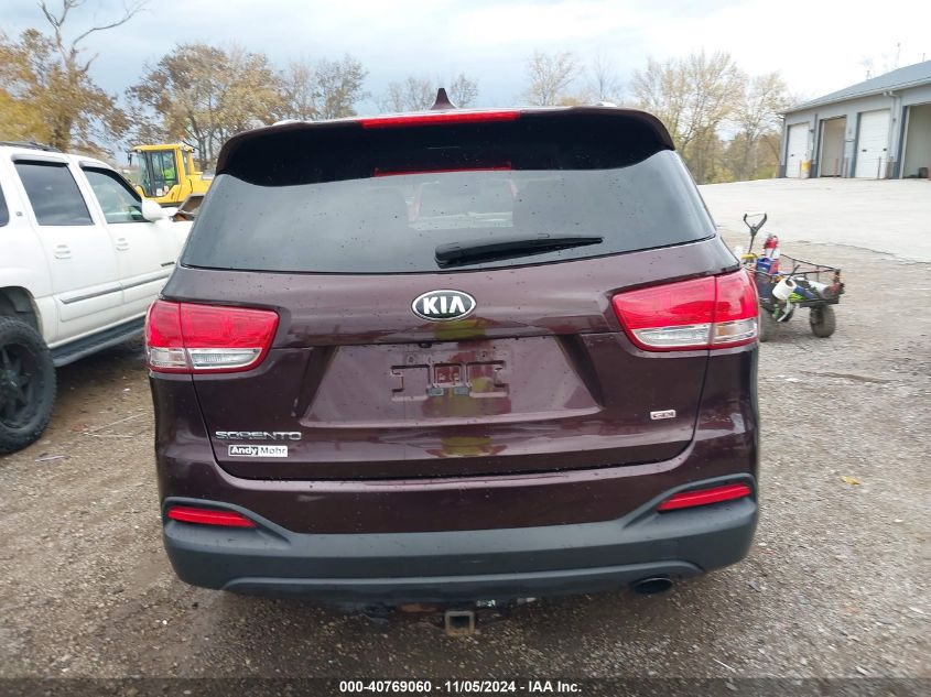 2016 Kia Sorento 2.4L Lx VIN: 5XYPG4A35GG020517 Lot: 40769060