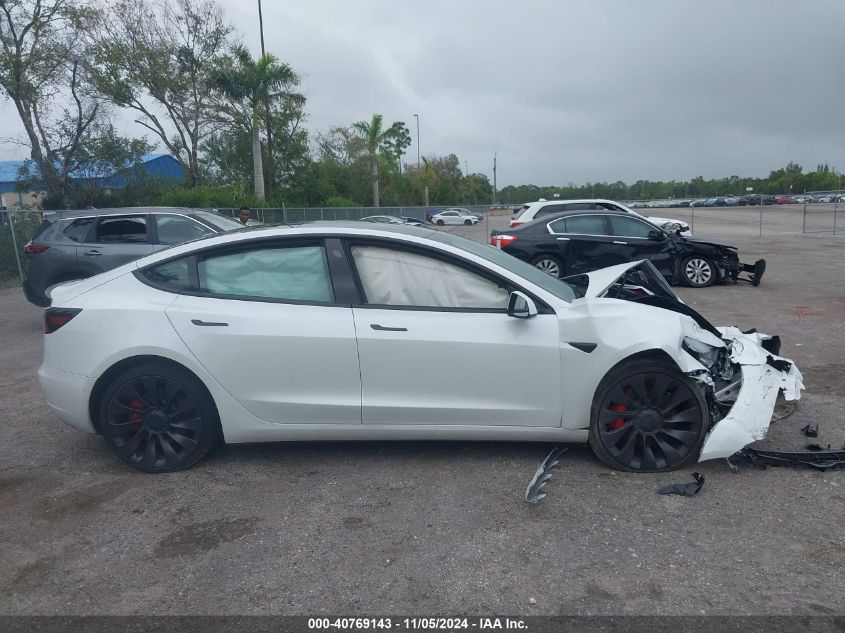 2021 Tesla Model 3 Performance Dual Motor All-Wheel Drive VIN: 5YJ3E1EC6MF991056 Lot: 40769143