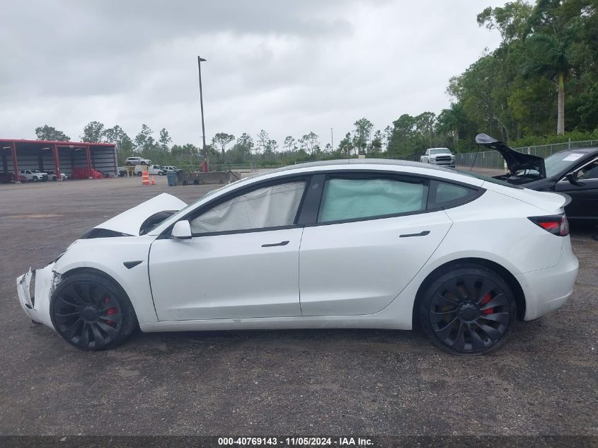 2021 Tesla Model 3 Performance Dual Motor All-Wheel Drive VIN: 5YJ3E1EC6MF991056 Lot: 40769143