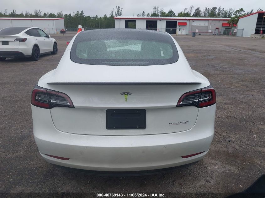 2021 Tesla Model 3 Performance Dual Motor All-Wheel Drive VIN: 5YJ3E1EC6MF991056 Lot: 40769143