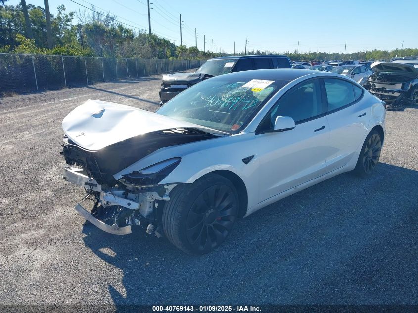 VIN 5YJ3E1EC6MF991056 2021 TESLA MODEL 3 no.2