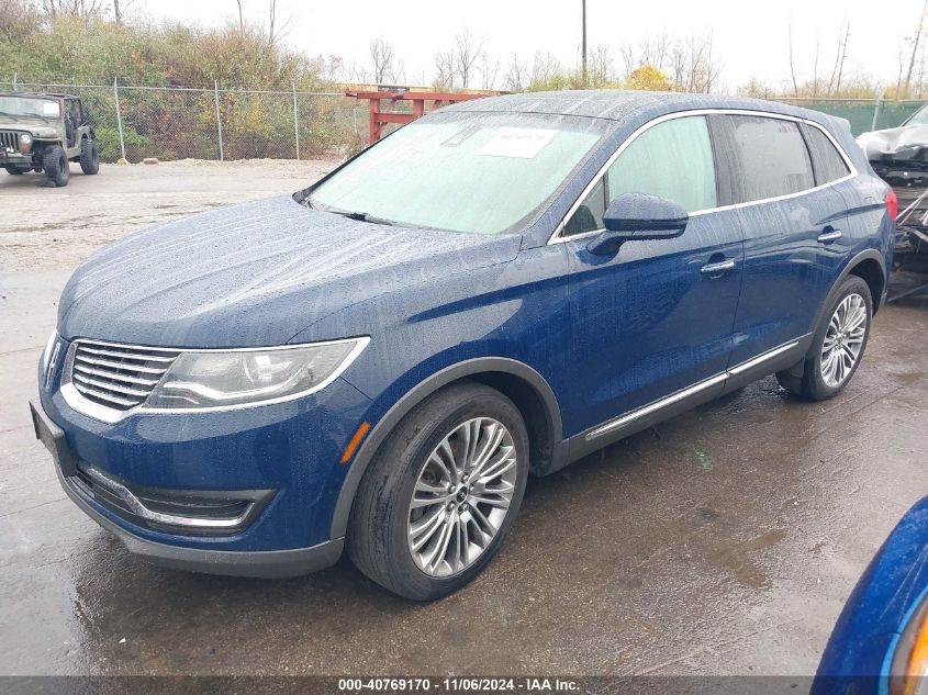 2018 Lincoln Mkx Reserve VIN: 2LMPJ8LR3JBL14584 Lot: 40769170