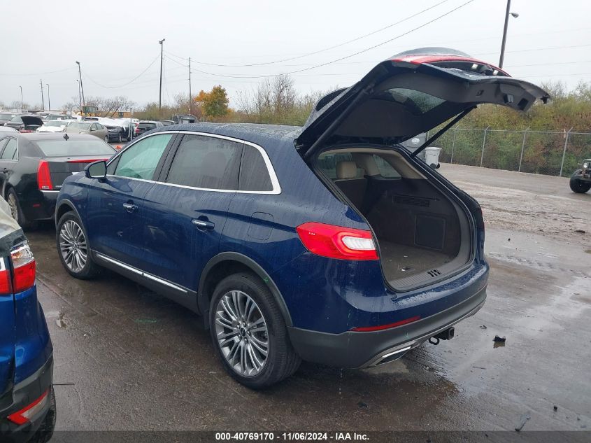 2018 Lincoln Mkx Reserve VIN: 2LMPJ8LR3JBL14584 Lot: 40769170