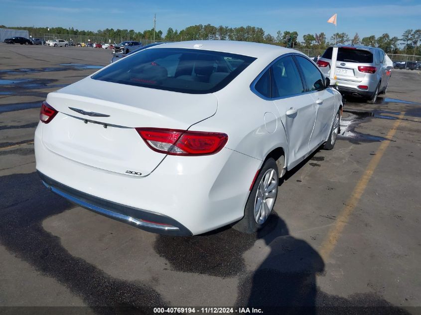 2016 Chrysler 200 Limited VIN: 1C3CCCAB0GN107265 Lot: 40769194