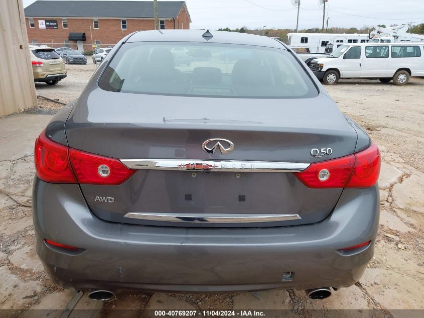 2014 Infiniti Q50 Premium VIN: JN1BV7AR7EM691563 Lot: 40769207