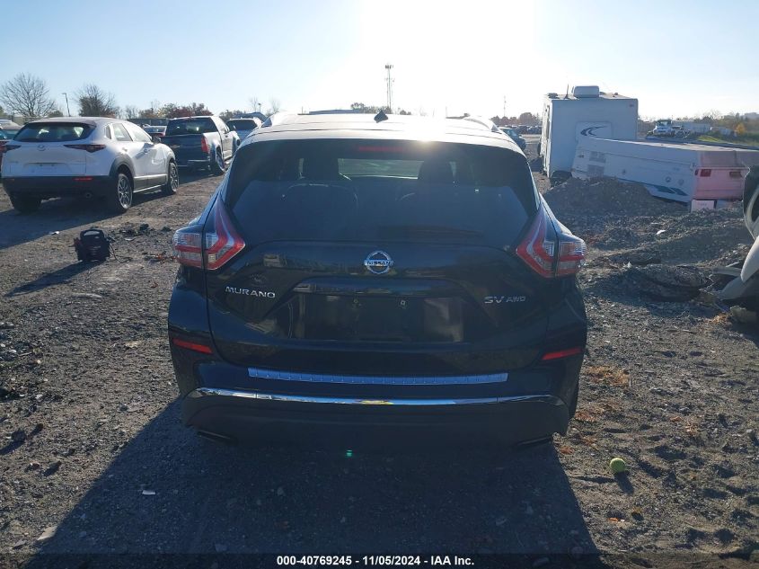 2015 Nissan Murano Sv VIN: 5N1AZ2MH5FN203379 Lot: 40769245