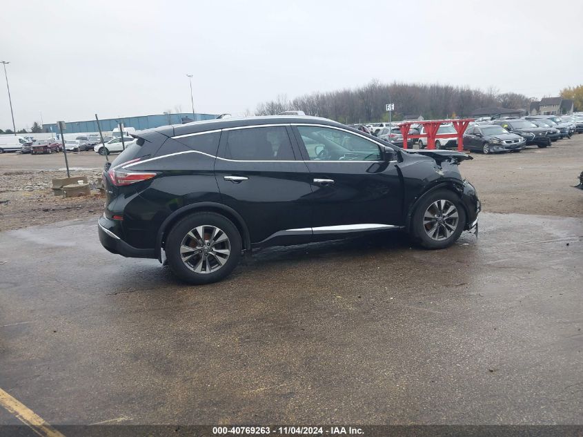 2016 Nissan Murano Sl VIN: 5N1AZ2MH7GN162710 Lot: 40769263