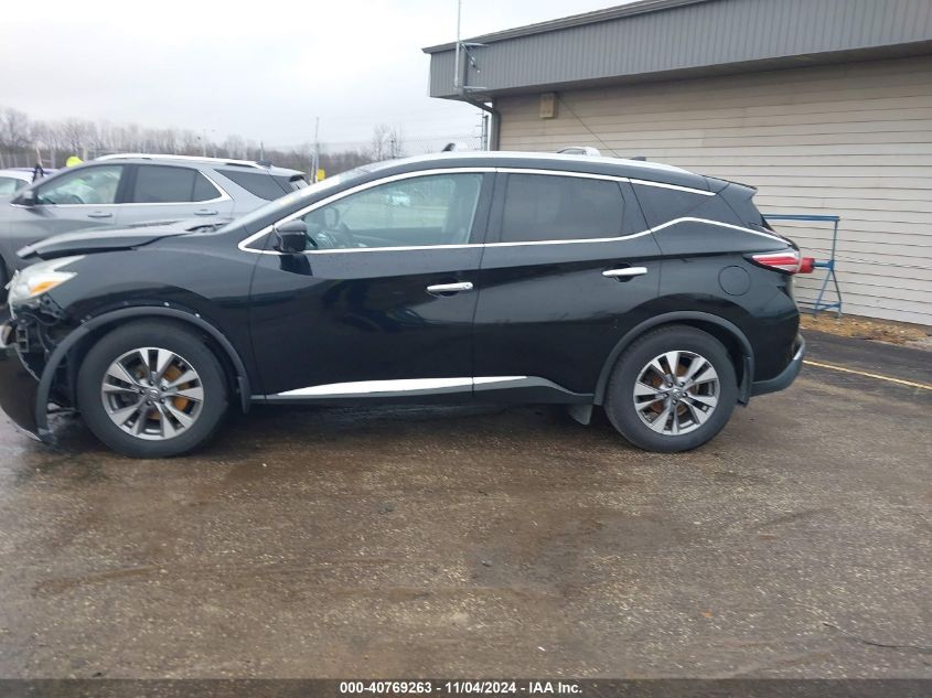 2016 Nissan Murano Sl VIN: 5N1AZ2MH7GN162710 Lot: 40769263