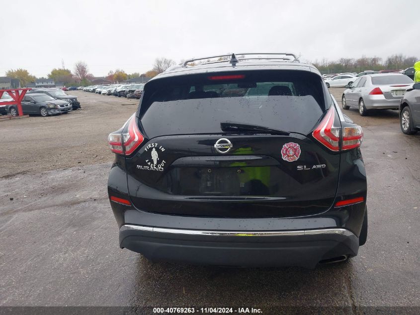 2016 Nissan Murano Sl VIN: 5N1AZ2MH7GN162710 Lot: 40769263