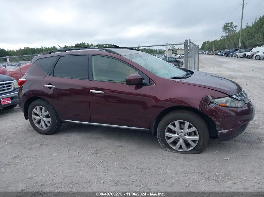 2014 Nissan Murano Sv VIN: JN8AZ1MU3EW414539 Lot: 40769275