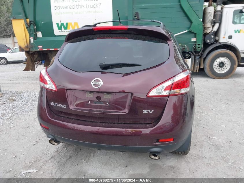 2014 Nissan Murano Sv VIN: JN8AZ1MU3EW414539 Lot: 40769275