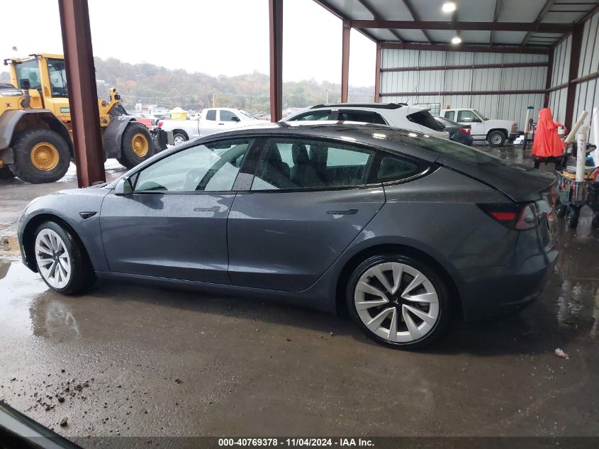 2023 Tesla Model 3 Rear-Wheel Drive VIN: 5YJ3E1EA3PF448122 Lot: 40769378