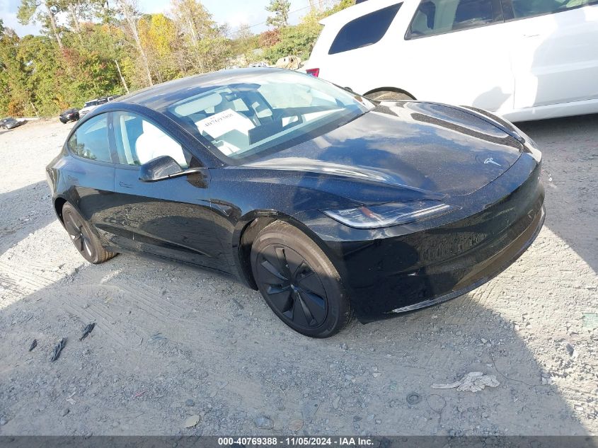 VIN 5YJ3E1EA0RF848822 2024 Tesla Model 3, Rear-Whee... no.1