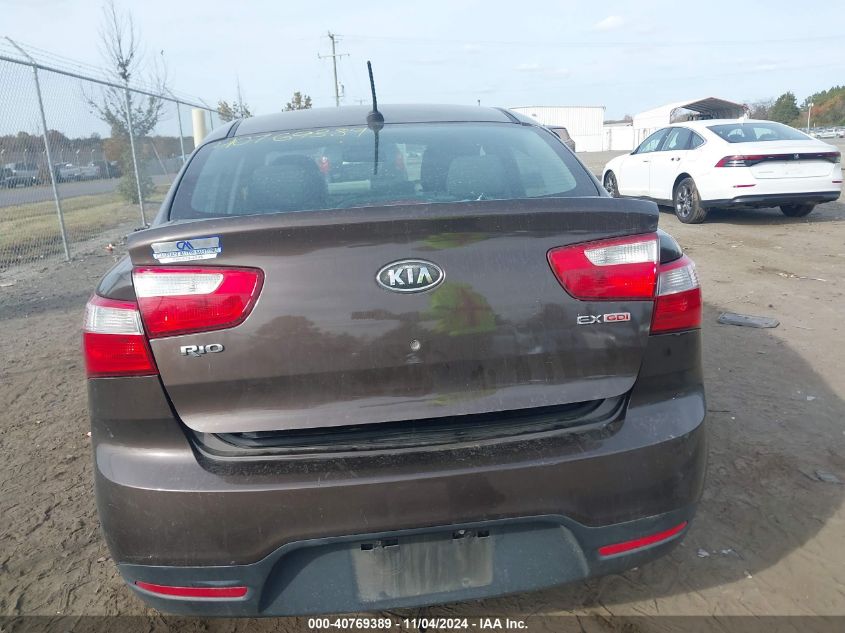 2012 Kia Rio Ex VIN: KNADN4A35C6058154 Lot: 40769389