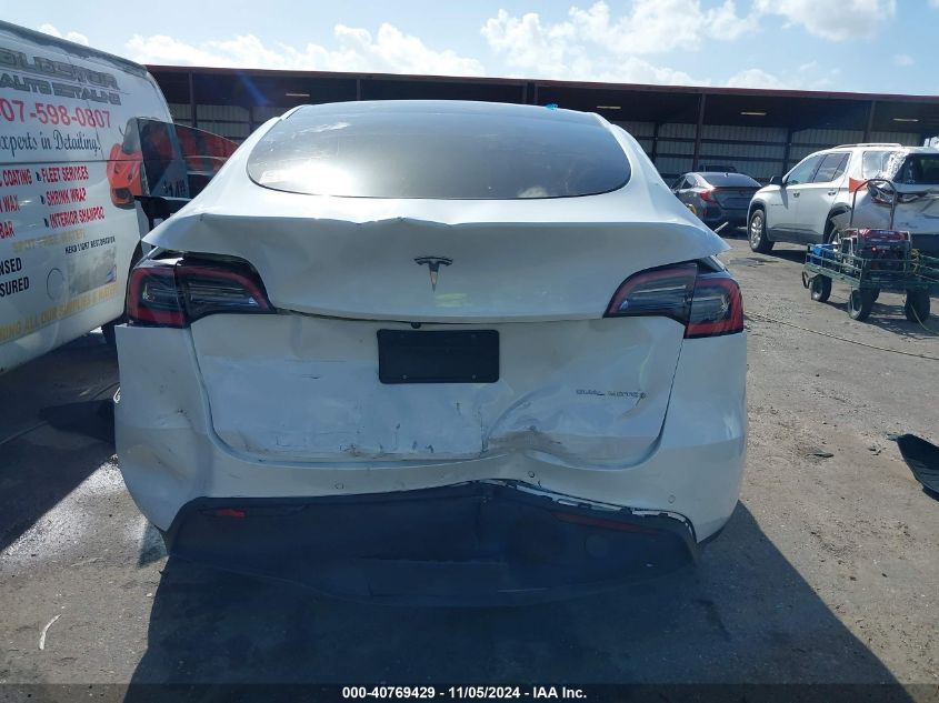 2021 Tesla Model Y Long Range Dual Motor All-Wheel Drive VIN: 5YJYGDEE6MF130088 Lot: 40769429