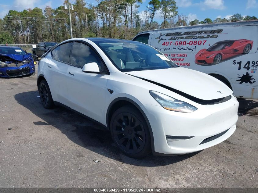 2021 Tesla Model Y Long Range Dual Motor All-Wheel Drive VIN: 5YJYGDEE6MF130088 Lot: 40769429