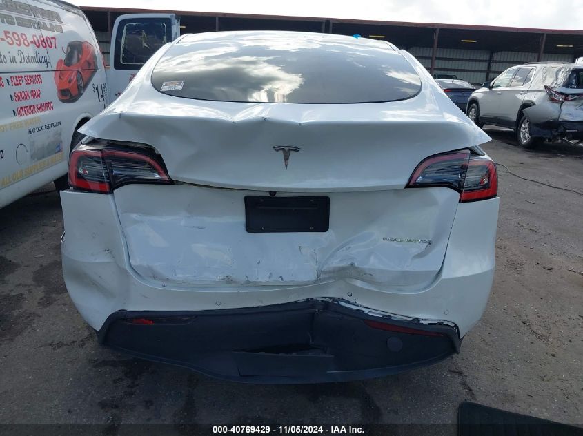 2021 Tesla Model Y Long Range Dual Motor All-Wheel Drive VIN: 5YJYGDEE6MF130088 Lot: 40769429